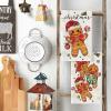 Artoid Mode Gingerbread Candy Christmas Kitchen Towels Dish Towels, 18×26 Inch Holiday Holly Xmas Ball Winter Decoration Hand Towels Set of 2(Beige)