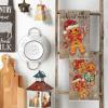 Artoid Mode Gingerbread Candy Christmas Kitchen Towels Dish Towels, 18×26 Inch Holiday Holly Xmas Ball Winter Decoration Hand Towels Set of 2(Wood)