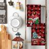 Artoid Mode Gnome Truck Christmas Kitchen Towels Dish Towels, 18×26 Inch Holiday Believe Xmas Tree Winter Decoration Hand Towels Set of 2(Red/Black)