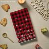 Artoid Mode Red Buffalo Plaid Snowflakes Christmas Kitchen Towels Dish Towels, 18×26 Inch Farmhouse Holiday Winter Decoration Cleaning Set of 2