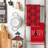 Artoid Mode Red Xmas Tree Merry Christmas Kitchen Towels Dish Towels, 18×26 Inch Farmhouse Holiday Snowflake Winter Decoration Cleaning Set of 2
