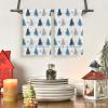 Artoid Mode Xmas Tree Christmas Kitchen Towels Dish Towels, 18×26 Inch Farmhouse Snowflakes Holiday Decoration Cleaning Set of 2(Blue)