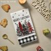Artoid Mode Xmas Tree Gift Box Merry Christmas Kitchen Towels Dish Towels, 18×26 Inch Holiday Merry Bright Winter Decoration Hand Towels Set of 2