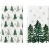 Artoid Mode Blue Xmas Tree Christmas Kitchen Towels Dish Towels, 18×26 Inch Farmhouse Holiday Snowflake Winter Decoration Cleaning Set of 2(Green)