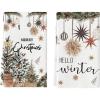 Artoid Mode Xmas Tree Merry Christmas Kitchen Towels Dish Towels, 18×26 Inch Holiday Ornament Ball Hello Winter Decoration Hand Towels Set of 2