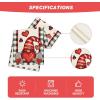 Artoid Mode Buffalo Plaid Gnome Valentine’s Day Table Runner, Holiday Kitchen Dining Table Decoration for Home Party Indoor 13×72 Inch(Black/White)
