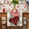 Artoid Mode Eucalyptus Hearts Valentine’s Day Table Runner, Holiday Kitchen Dining Table Decoration for Home Party Indoor 13×72 Inch(Red)