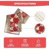 Artoid Mode Heart-Shaped Buttons Valentine’s Table Runner, Seasonal Kitchen Dining Table Decoration for Indoor Home Party 13×72 Inch(Wood)