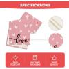 Artoid Mode Pink Love Valentine’s Table Runner, Seasonal Kitchen Dining Table Decoration for Indoor Home Party 13×72 Inch(Pink)