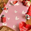 Artoid Mode Pink Love Valentine’s Table Runner, Seasonal Kitchen Dining Table Decoration for Indoor Home Party 13×72 Inch(Pink)