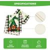 Artoid Mode Buffalo Plaid Shamrock Gnome St. Patrick’s Day Table Runner, Seasonal Spring Holiday Kitchen Dining Table Decoration for Indoor Outdoor Home Party Decor 13 x 72 Inch(Black/White)