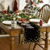Artoid Mode Black and Golden Polka Dot 2026 Happy New Year Table Runner, Festival Kitchen Dining Table Decoration for Home Party Decor 13×72 Inch
