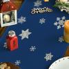 Artoid Mode Blue Snowflakes Happy Hanukkah Table Runner, Chanukah Kitchen Dining Table Decoration for Home Party Decor 13×72 Inch