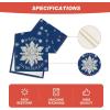 Artoid Mode Blue Snowflakes Happy Hanukkah Table Runner, Chanukah Kitchen Dining Table Decoration for Home Party Decor 13×72 Inch