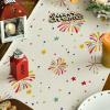 Artoid Mode Colorful Fireworks 2025 Happy New Year Table Runner, Festival Kitchen Dining Table Decoration for Home Party Decor 13×72 Inch