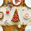 Artoid Mode Olives Menorah Stars Hanukkah Table Runner, Xmas Hat Kitchen Dining Table Decoration for Home Party Decor 13×72 Inch