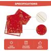 Artoid Mode Red Fireworks Happy Chinese New Year Table Runner, 2025 Spring Festival Kitchen Dining Table Decoration for Home Party Decor 13×72 Inch(Red)