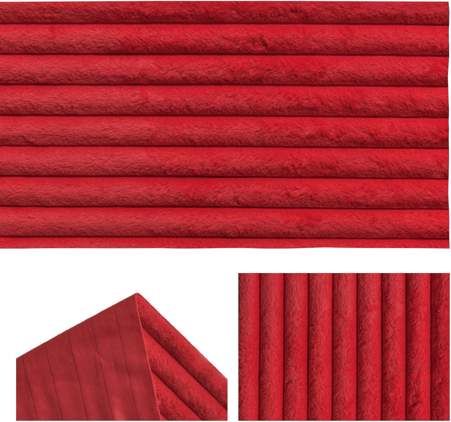 imageArtoid Mode Red Soft Plush Faux Fur Jacquard Table Runner Holiday Seasonal Kitchen Dining Table Decoration for Home Party Decor 13x72 InchRed