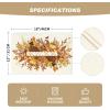 Artoid Mode Turkey Harvest Thanksgiving Placemats Set of 4, 12×18 Inch Seasonal Table Mats for Party Kitchen Dining Decoration