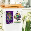 Artoid Mode Iris Doughnut Mardi Gras Kitchen Towels Dish Towels, 18×26 Inch We Don’t Hide The Crazy Seasonal Decoration Hand Towels Set of 4