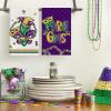 Artoid Mode Iris Doughnut Mardi Gras Kitchen Towels Dish Towels, 18×26 Inch We Don’t Hide The Crazy Seasonal Decoration Hand Towels Set of 4