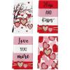 Artoid Mode Love Branch Heart Valentine’s Kitchen Towels Dish Towels, 18×26 Inch Anniversary Farmhouse Wedding Decoration Hand Towels Set of 4