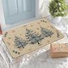 Artoid Mode Blue Xmas Tree Ornament Merry Christmas Doormat, Winter Low-Profile Switch Rug Home Decor Door Mat Floor Mat for Outdoor Indoor 17×29 Inch
