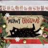 Artoid Mode Cat Lights Meowy Christmas Doormat, Winter Low-Profile Switch Rug Home Decor Door Mat Floor Mat for Outdoor Indoor 17×29 Inch