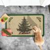 Artoid Mode Ornament Gift Xmas Tree Christmas Doormat, Winter Low-Profile Switch Rug Home Decor Door Mat Floor Mat for Outdoor Indoor 17×29 Inch