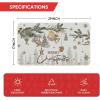Artoid Mode Xmas Tree Birds Ornament Merry Christmas Doormat, Winter Low-Profile Switch Rug Home Decor Door Mat Floor Mat for Outdoor Indoor 17×29 Inch
