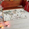 Artoid Mode Xmas Tree Birds Ornament Merry Christmas Doormat, Winter Low-Profile Switch Rug Home Decor Door Mat Floor Mat for Outdoor Indoor 17×29 Inch