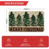 Artoid Mode Xmas Tree Merry Christmas Doormat, Winter Home Decor Low-Profile Switch Rug Door Mat Floor Mat for Indoor Outdoor 17×29 Inch