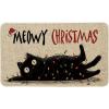 Artoid Mode Cat Lights Meowy Christmas Doormat, Winter Low-Profile Switch Rug Home Decor Door Mat Floor Mat for Outdoor Indoor 17×29 Inch