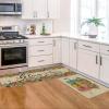 Artoid Mode Vases Flowers Hello Spring Kitchen Mats Set of 2, Home Decor Low-Profile Kitchen Rugs for Floor – 17×29 and 17×47 Inch(Spring)