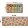Artoid Mode Colorful Eggs Happy Easter Kitchen Mats Set of 2, Spring Home Decor Low-Profile Kitchen Rugs for Floor – 17×29 and 17×47 Inch(Colorful)