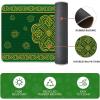 Artoid Mode Gold Coin Shamrock St. Patrick’s Day Kitchen Mats Set of 2, Home Decor Low-Profile Kitchen Rugs for Floor – 17×29 and 17×47 Inch