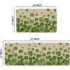 Artoid Mode Shamrock St. Patrick’s Day Kitchen Mats Set of 2, Lucky Home Decor Low-Profile Kitchen Rugs for Floor – 17×29 and 17×47 Inch