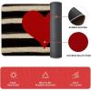 Artoid Mode Watercolor Stripes Love Heart Kitchen Mats Set of 2, Seasonal Valentine’s Anniversary Wedding HoliLow-Profile Floor Mat for Home Kitchen – 17×29 and 17×47 Inch