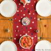 Artoid Mode Red Stars America Patriotic Memorial Day 4th of July Table Runner, Independence Day Holiday Kitchen Dining Table Decor for Home Party Decoration 13 x 72 Inch(Red)