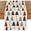 Artoid Mode Xmas Tree Christmas Table Runner, Seasonal Winter Kitchen Dining Table Decoration for Home Party Decor 13×72 Inch(Colorful)