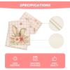 Artoid Mode Colourful Buffalo Plaid Bunny Ears Flower Easter Table Runner, Spring Seasonal Holiday Kitchen Dining Table Decoration for Home Party Decor 13 x 72 Inch(Pink/White)