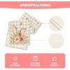 Artoid Mode Colourful Buffalo Plaid Bunny Ears Flower Easter Table Runner, Spring Seasonal Holiday Kitchen Dining Table Decoration for Home Party Decor 13 x 72 Inch(Beige)
