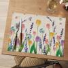 Artoid Mode Tulip Butterfly Lavendar Dandelion Spring Placemats Set of 4, 12×18 Inch Seasonal Holiday Table Mats for Party Kitchen Dining Decoration