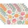 Artoid Mode Watercolour Easter Eggs Place Mats 12×18 Inch Set of 4 and Table Runner 13×72 Inch