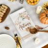 Artoid Mode Fall Pumpkin Flower Vases Kitchen Towels Dish Towels, 18×26 Inch Seasonal Autumn Thanksgiving Ultra Absorbent Bar Tea Hand Towel Set of 4