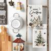 Artoid Mode Pinecone Xmas Tree Merry Christmas Kitchen Towels Dish Towels, 18×26 Inch Farmhouse Holly Winter Decoration Cleaning Set of 2