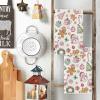 Artoid Mode Red Snowman Xmas Tree Gingerbread Christmas Kitchen Towels Dish Towels, 18×26 Inch Farmhouse Candy Winter Decoration Cleaning Set of 2(Pink)