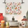 Artoid Mode Red Snowman Xmas Tree Gingerbread Christmas Kitchen Towels Dish Towels, 18×26 Inch Farmhouse Candy Winter Decoration Cleaning Set of 2(Red)