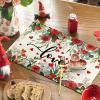 Artoid Mode Rose Hearts Love Valentine’s Placemats Set of 4, 12×18 Inch Wedding Anniversary Spring Table Mats for Party Dining Decoration