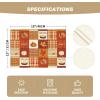 Artoid Mode Turkey Leaves Harvest Thanksgiving Placemats Set of 4, 12×18 Inch Seasonal Table Mats for Party Kitchen Dining Decoration